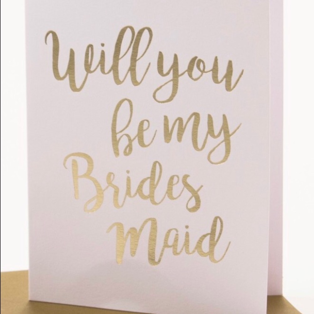 New "Will you be my Bridesmaid?" Card- 1 card