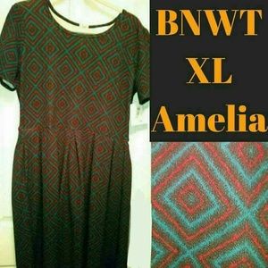 BNWT LuLaRoe XL Amelia dress  (Cross Posted)