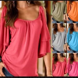 Women's Cold Shoulder Tunic/Top