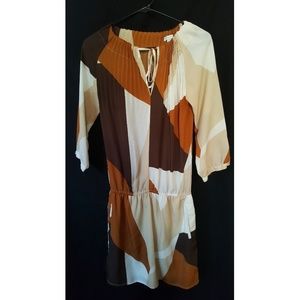 New York & Company Long Sleeve Romper Dress