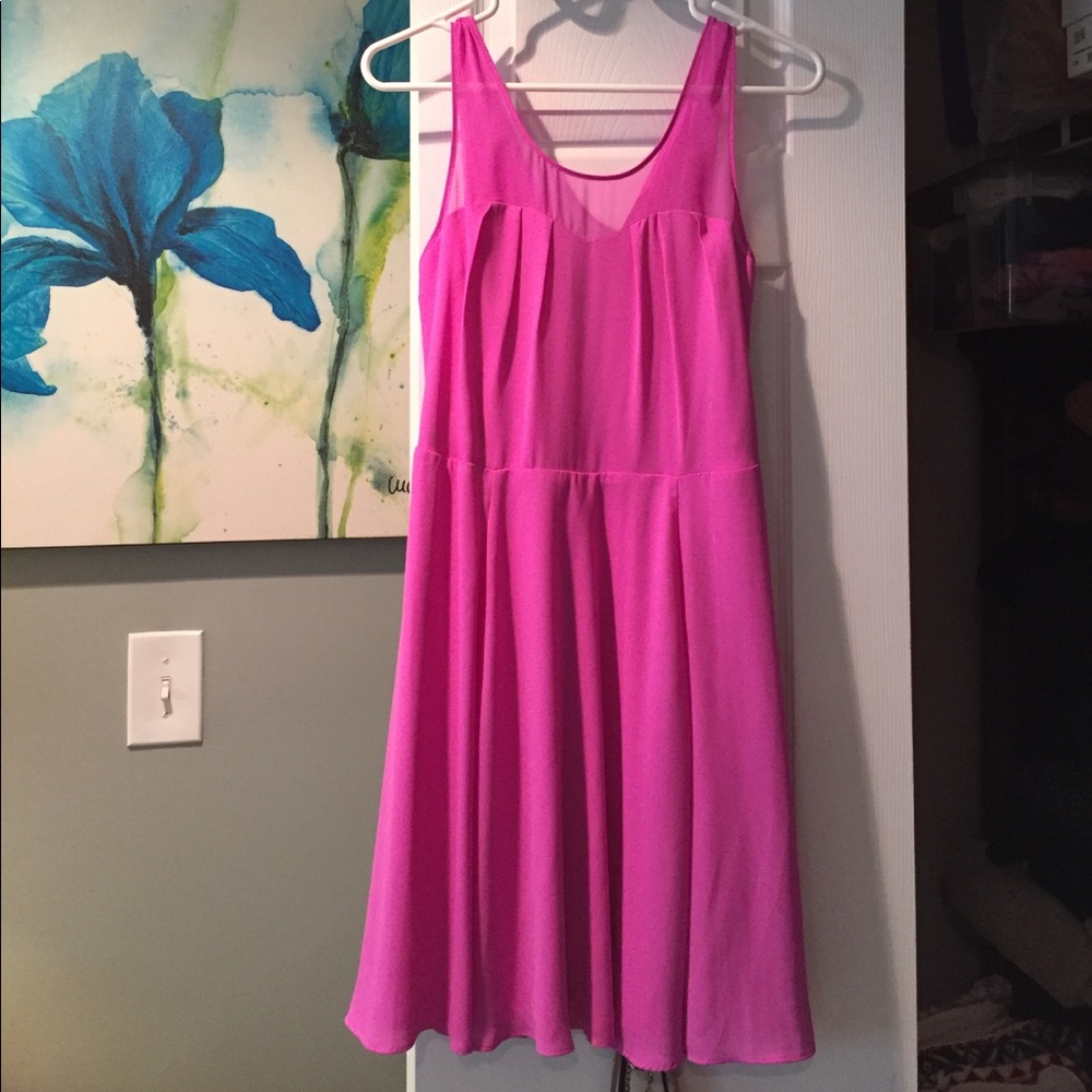 Orchid Fit and Flare Dress - Express Size 6