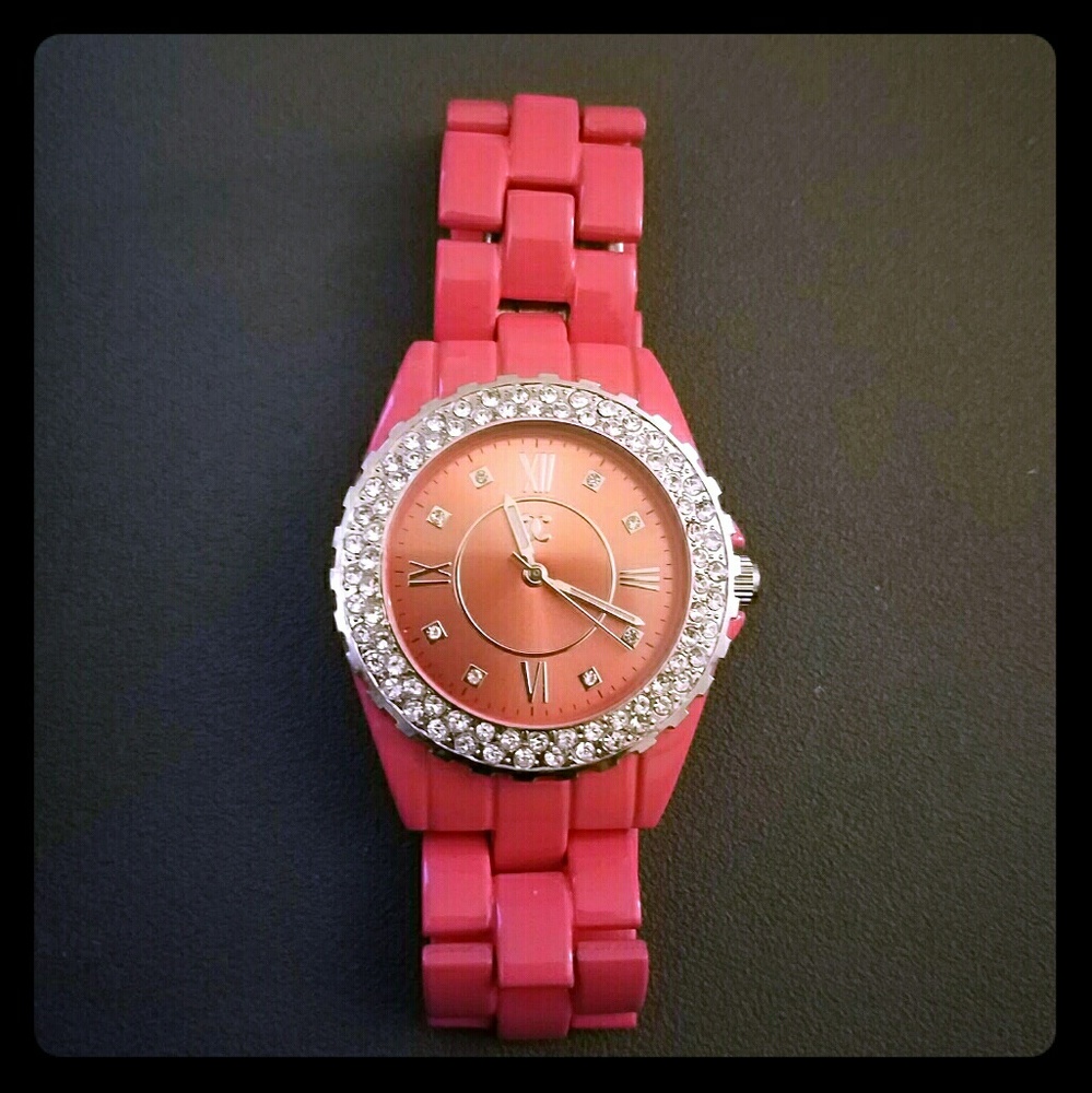 pink charming charlie's watch