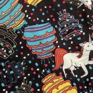 LulaRoe Birthday Cake Unicorn Leggings TC
