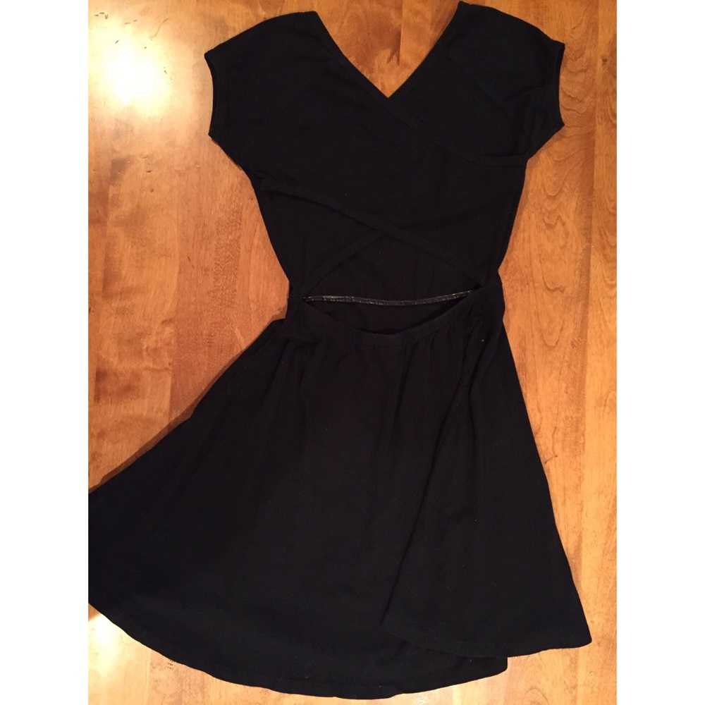 Brandy Melville black cross-back dress