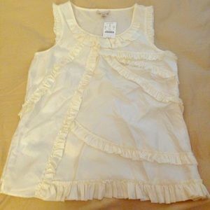 JCrew Silk Sleeveless ribbon blouse size 0