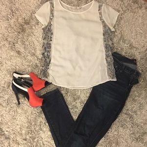 Zara top with side details