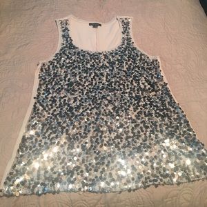 White House Black Market Sequin Tank