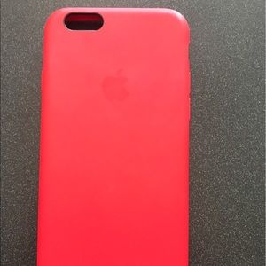 Apple iPhone 6s silicone case red