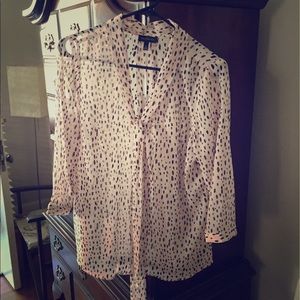 Sheer animal print Limited top