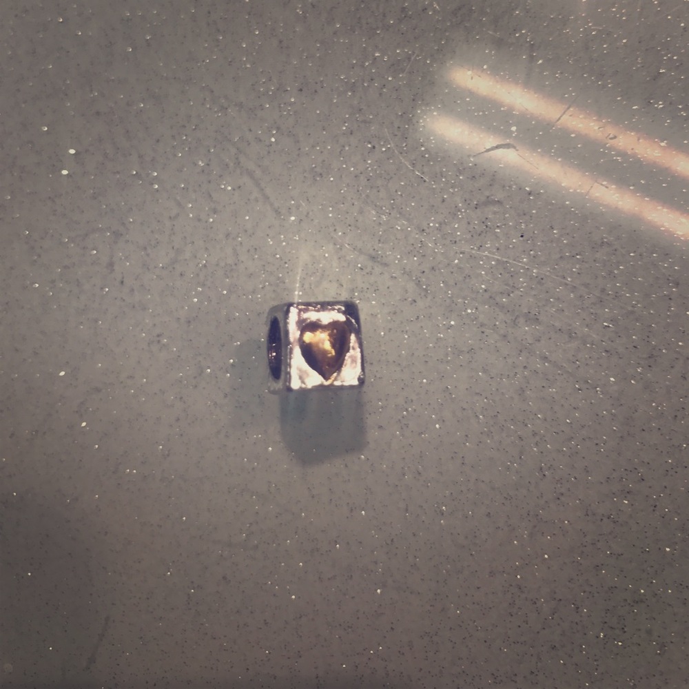 Pandora charm with 14k gold