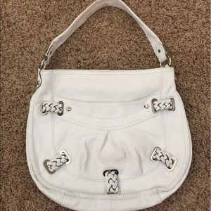 b. Makowsky White leather purse