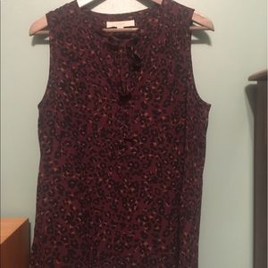 Loft Tie front Sleeveless Top