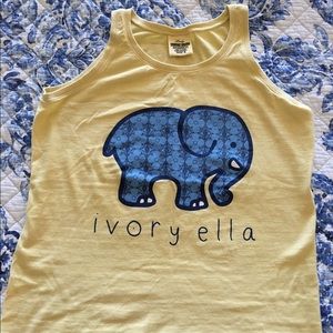 Authentic Ivory Ella Yellow Elephant Tank S