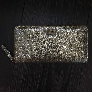 Kate Spade Gold & Silver Wallet Clutch