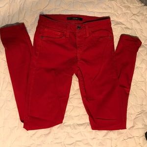 Joe's Skinny Visionaire Red Jeans