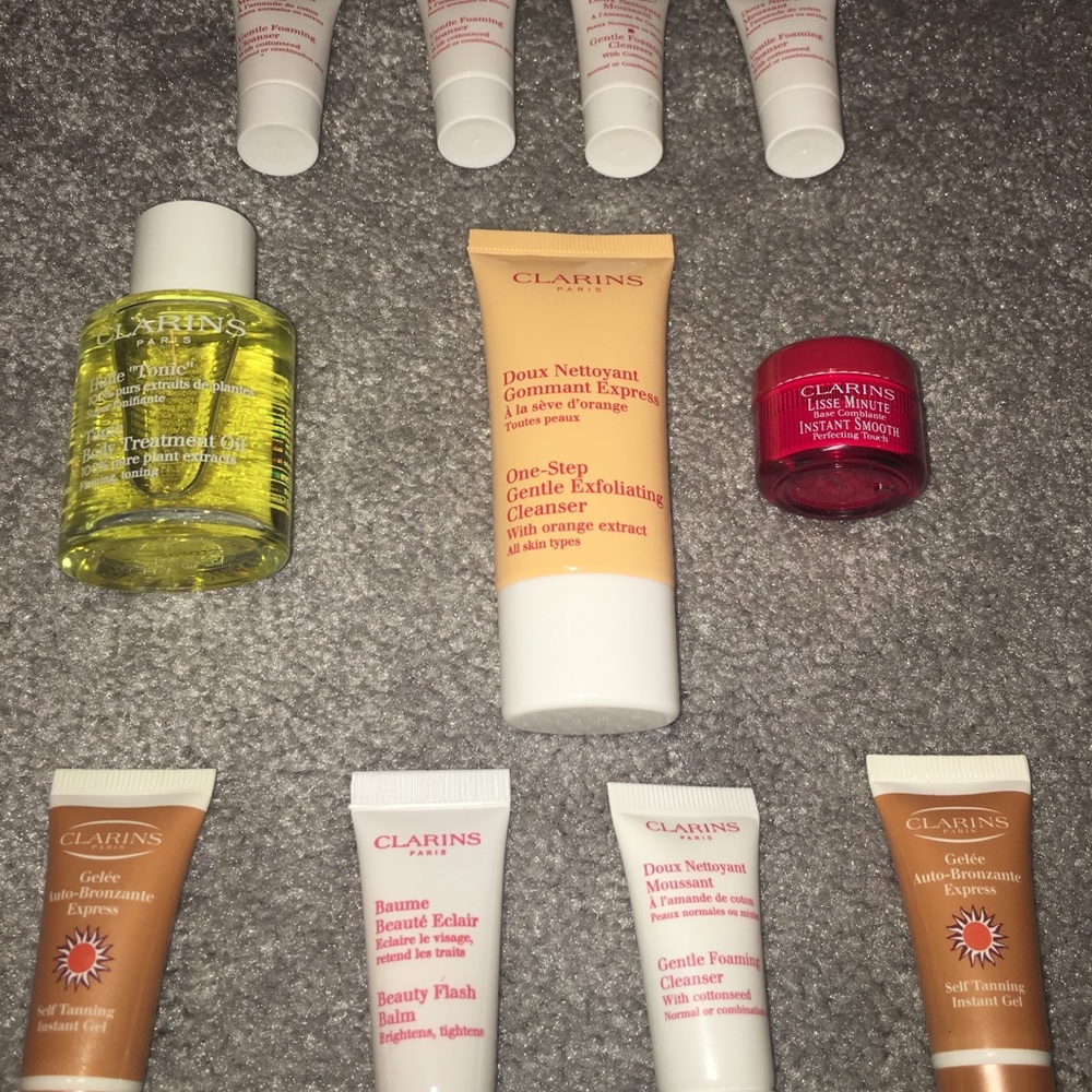 NWOT Clarins travel kit