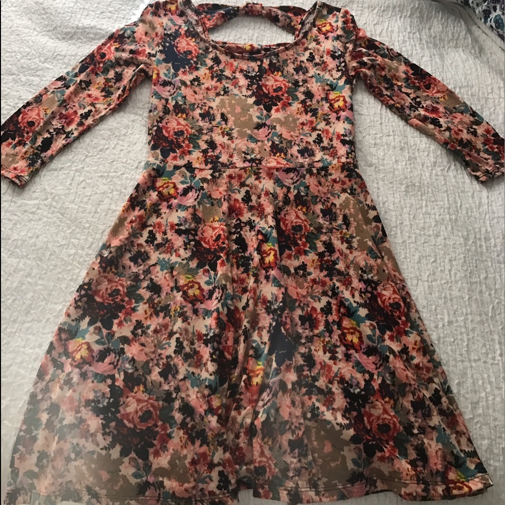 Long sleeve soft skater dress