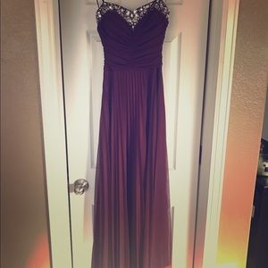 Gorgeous Strapless Burgundy Gown - Prom/Bridesmaid