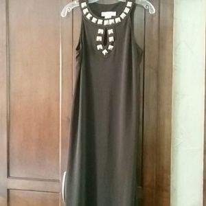 Stunning Michael Kors Brown dress with gold accent