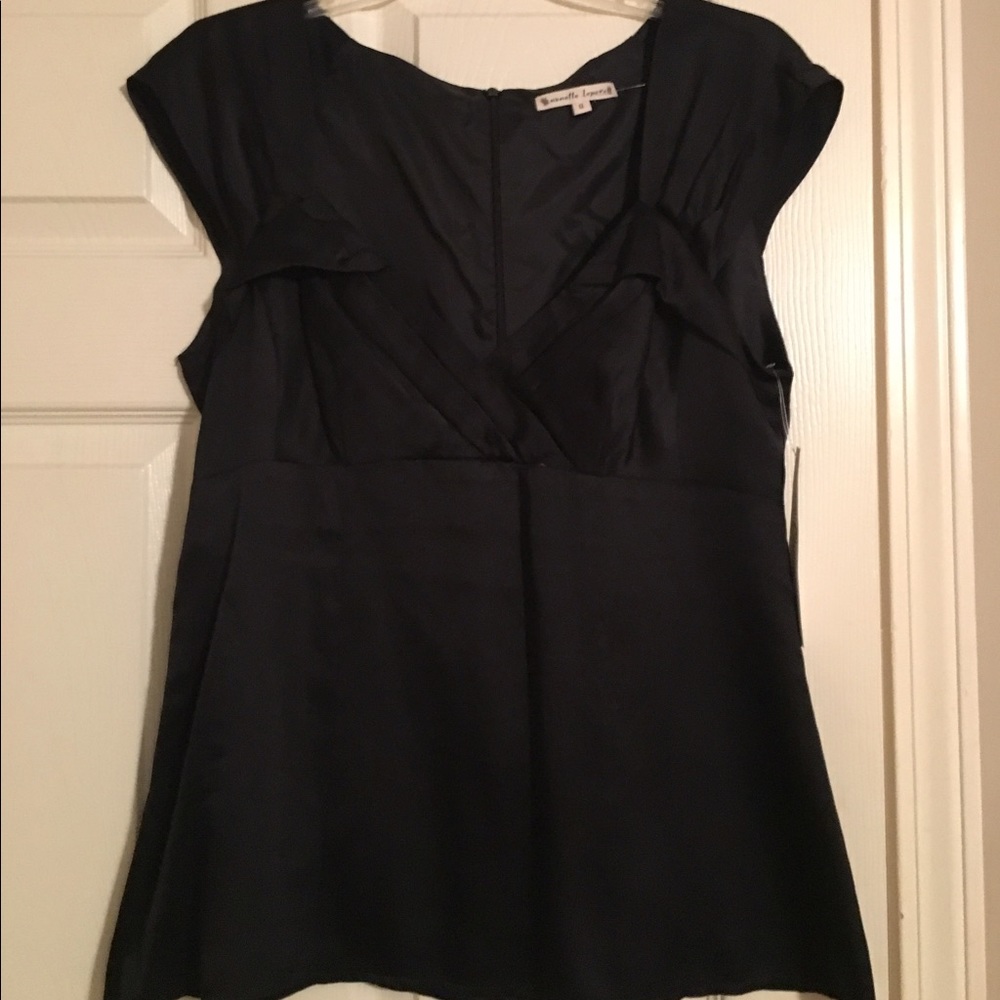 Nanette Lepore black silk blouse