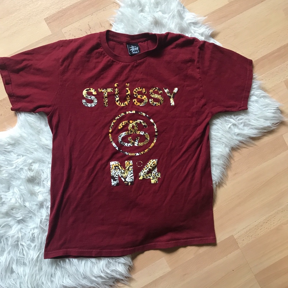 Stussy Maroon Tee