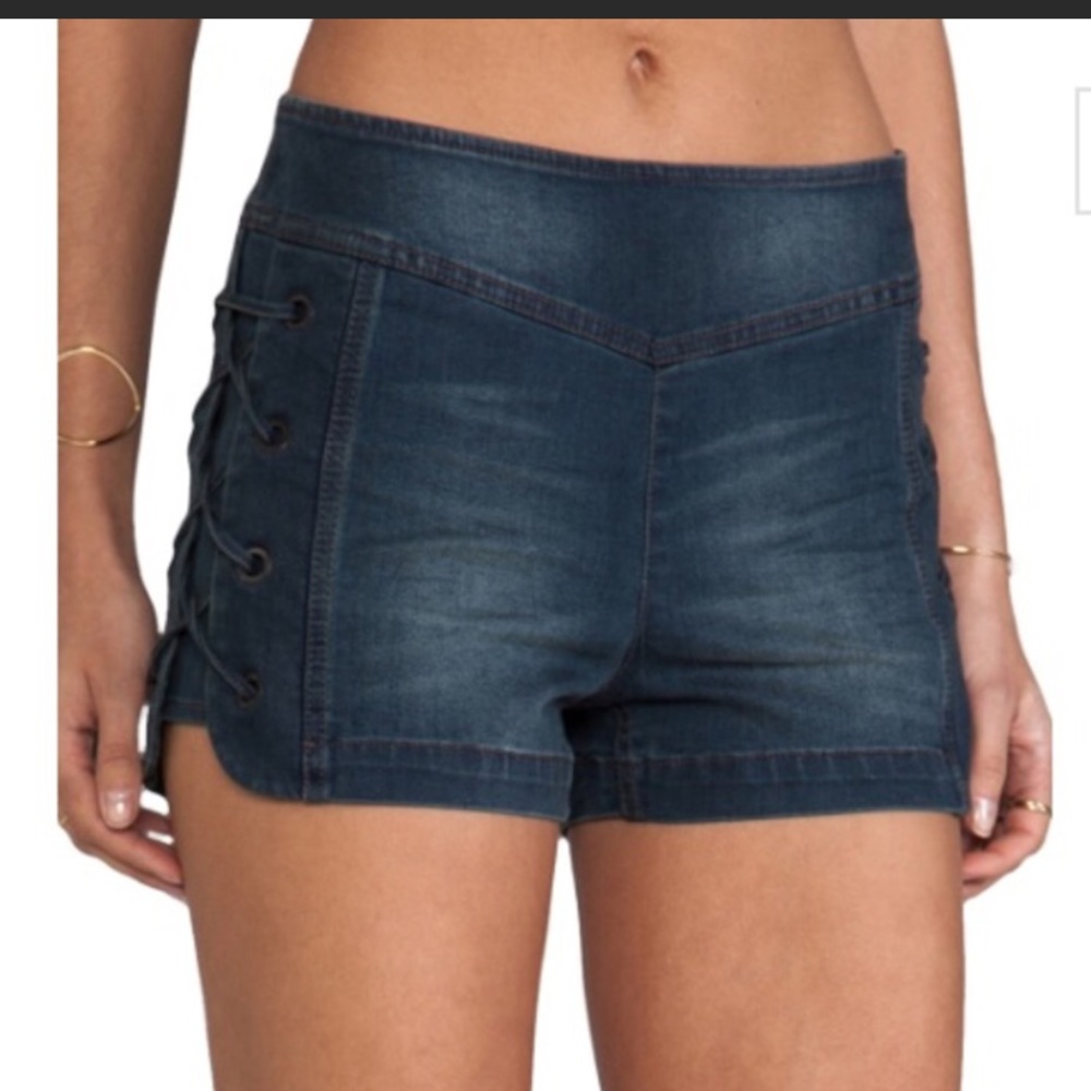 Free people lace up Shorts NWT!