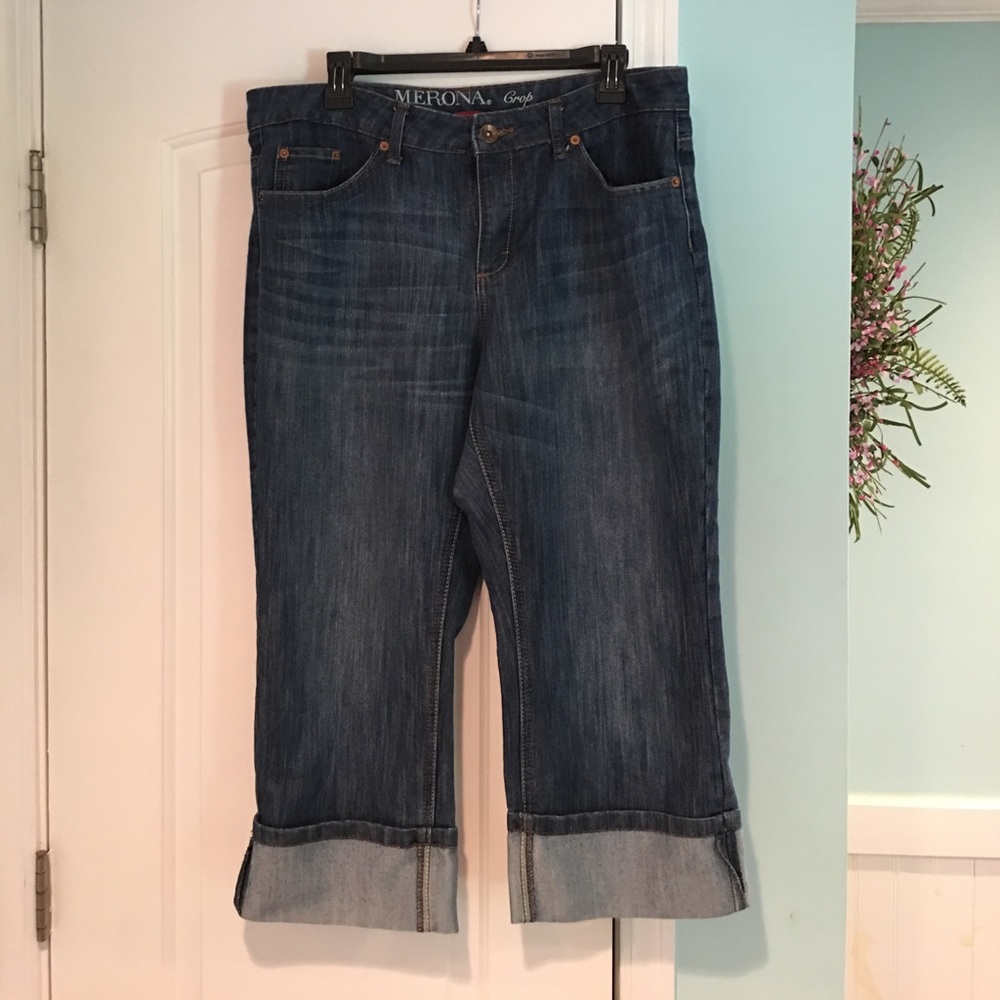 Merona (Target brand) Denim crop pants