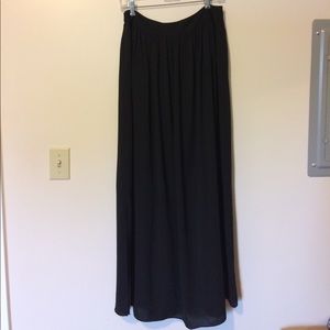 Long black skirt!