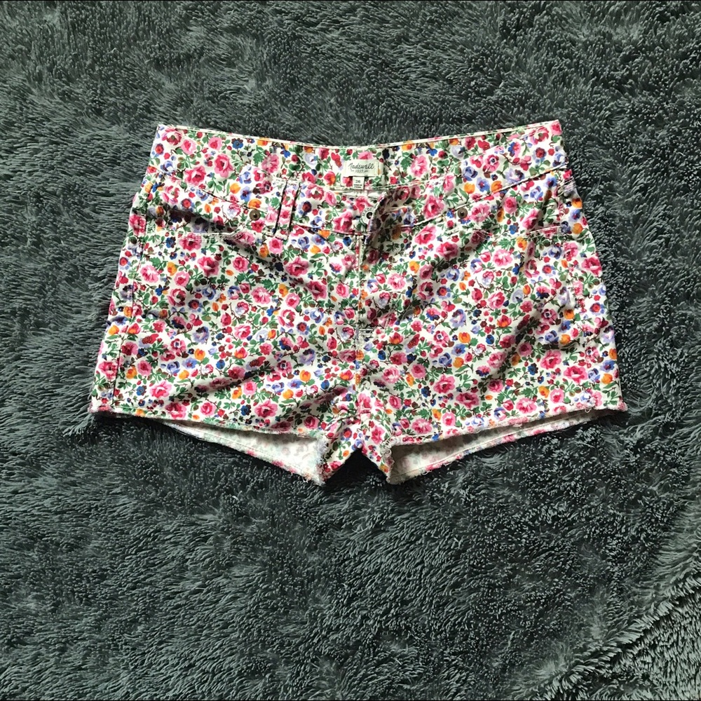 Madewell Floral Print Shorts