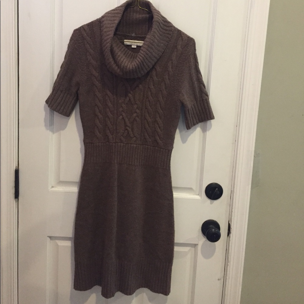 LOFT sweater dress brown S