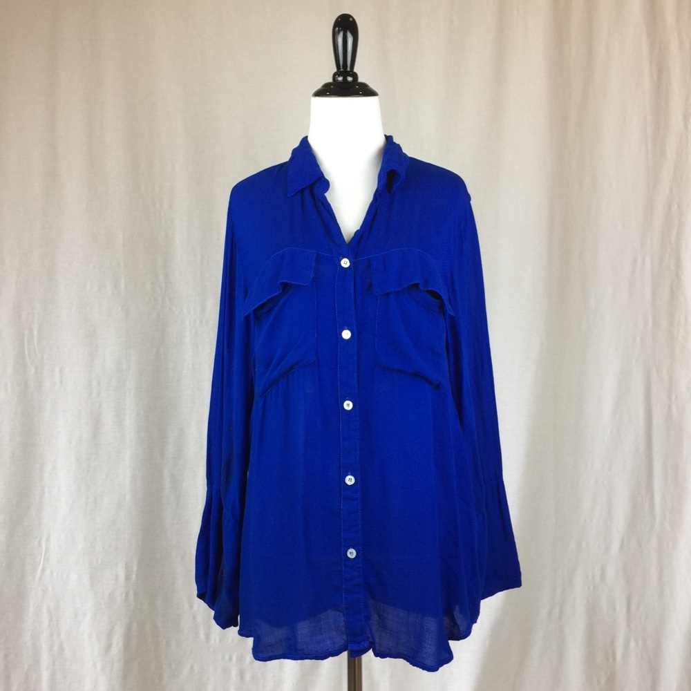 Anthropologie Bella Dahl Patch Pocket Button Down