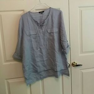 Ellen Tracy Linen Shirt