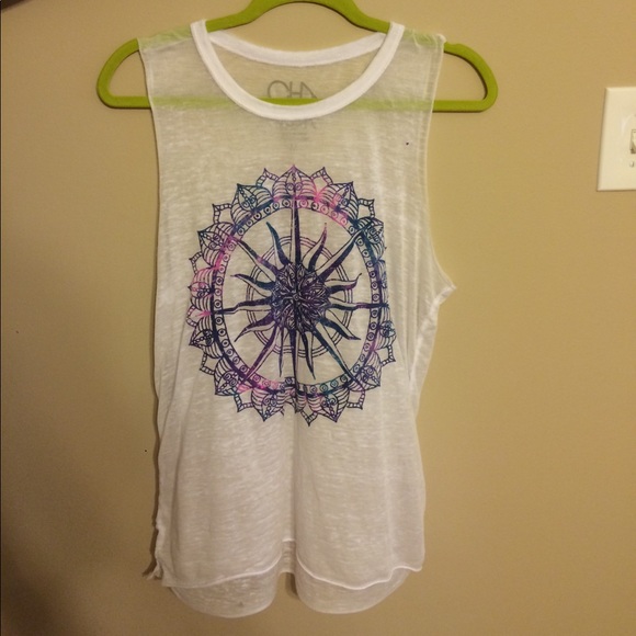 Graphic Compass Tank - Picture 1 of 2