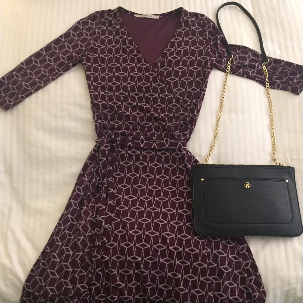 Hawthorne faux wrap dress