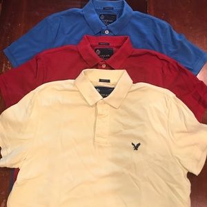 Set of 3 American Eagle Polo Shirts