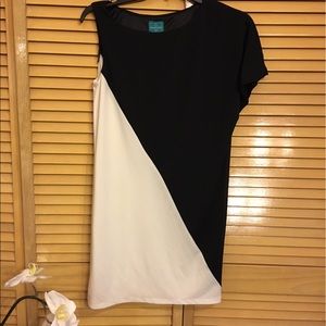 Cocktail black and white dress