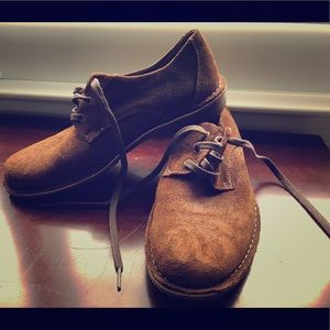 Clarks brown suede leather men's shoe 11