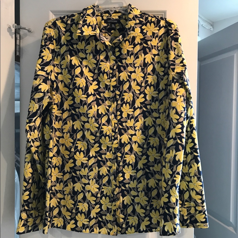 16T Lands' End No Iron Dress Shirt