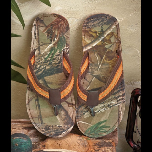 Men's Realtree M Flip Flop Sandals Camouflage camo - Picture 2 of 4