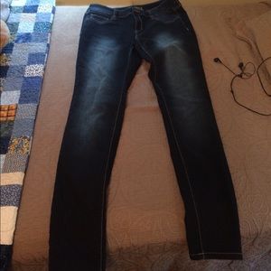 Dark skinny jeans