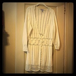 Nine West crocheted cardigan