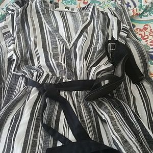 H&M Black and White Dress