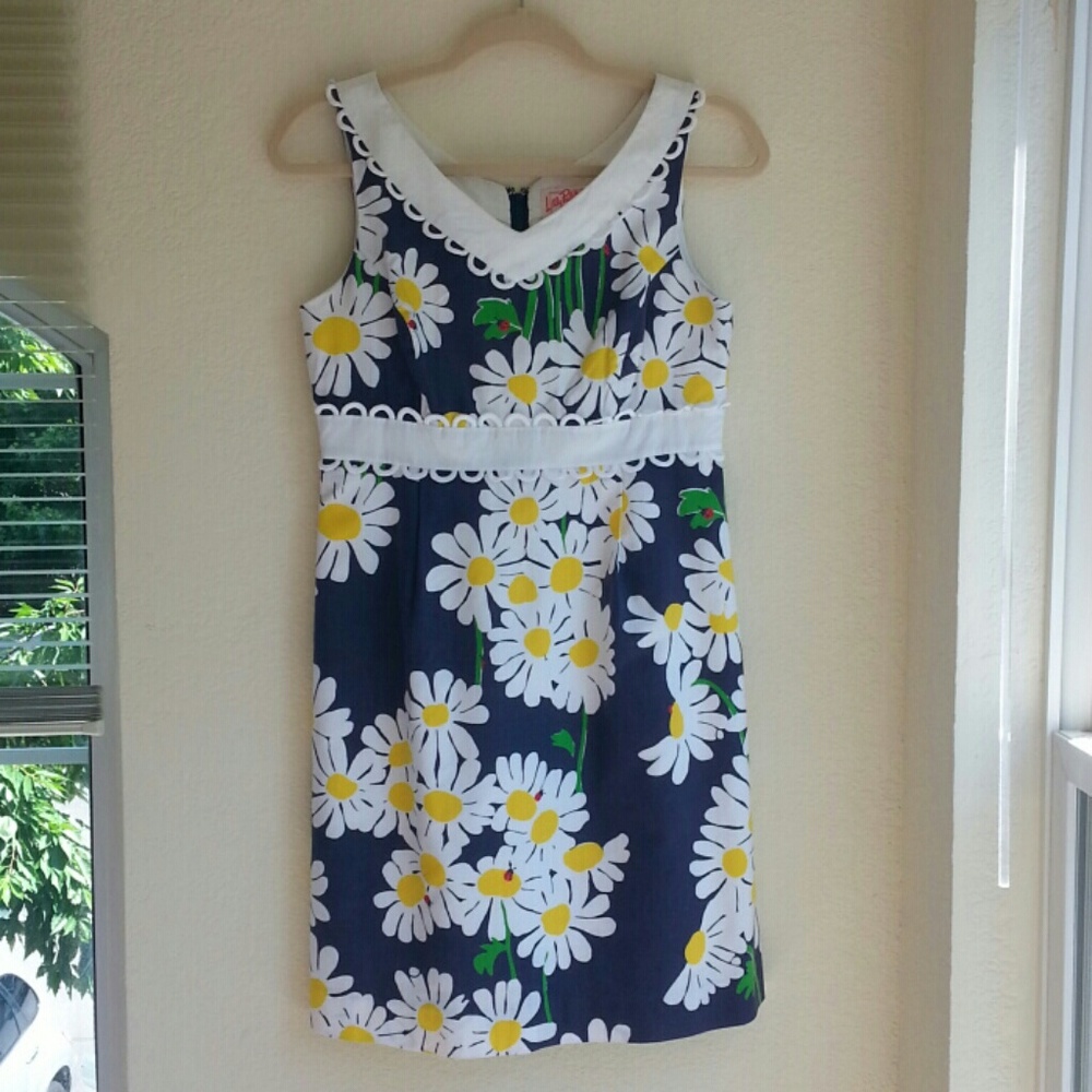 Lilly Pulitzer Bright Navy Look Lady Dress 2-for-1