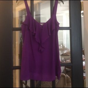 Purple silk cami blouse
