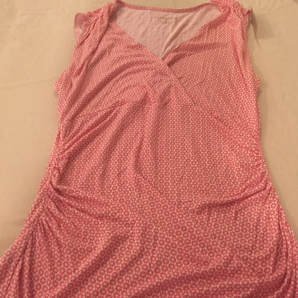 Ann Taylor Pink Flower tank
