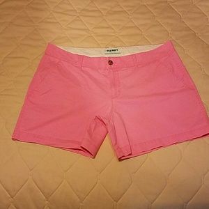 Old Navy neon pink stretch shorts sz 12