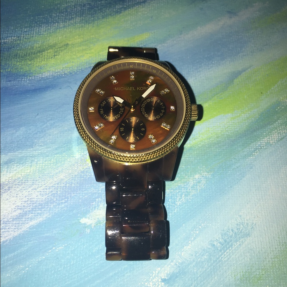 Michael Kors Tortoise Shell Watch