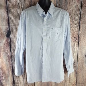 Mens American Eagle button front dress shirt XL