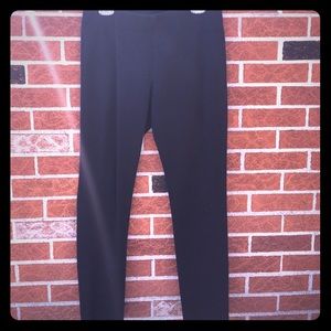 Black Elastic Work Pant