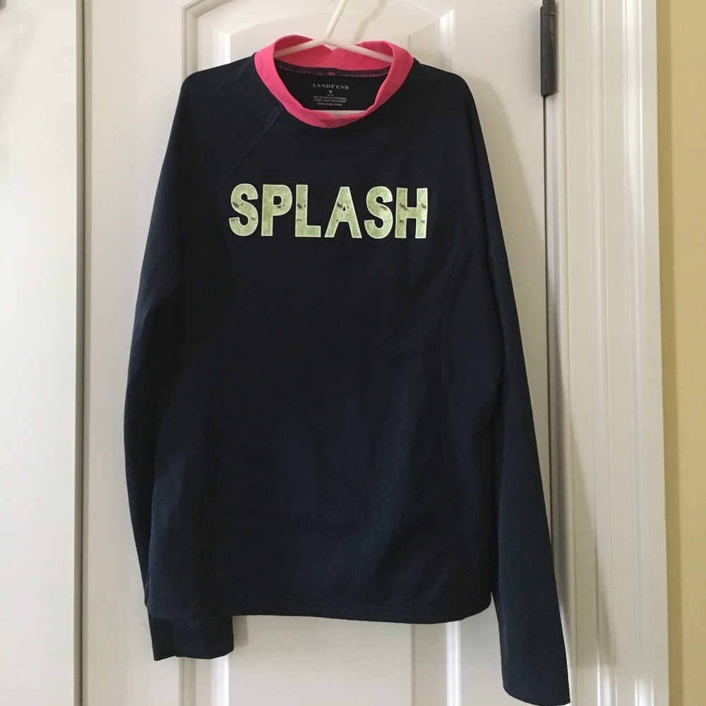 Land's End Sun/swim shirt Girls size Medium
